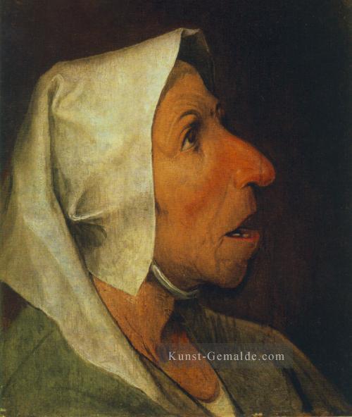Porträt einer alte Frauen Flämisch Renaissance Bauer Pieter Bruegel der Ältere Ölgemälde